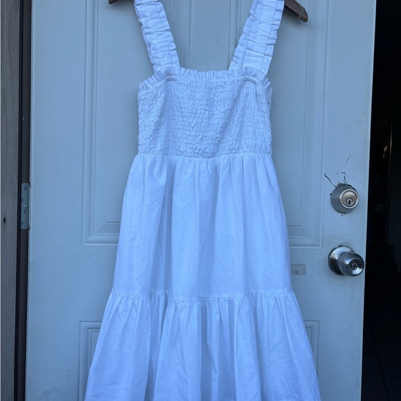 Abercrombie & Fitch Dresses & Skirts - Abercrombie & Fitch White Tiered Ruffle Strap Sundress - Kids